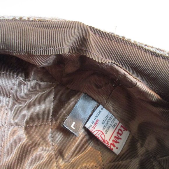 *Debenhams Vintage Brown Tan Tweed Beret.